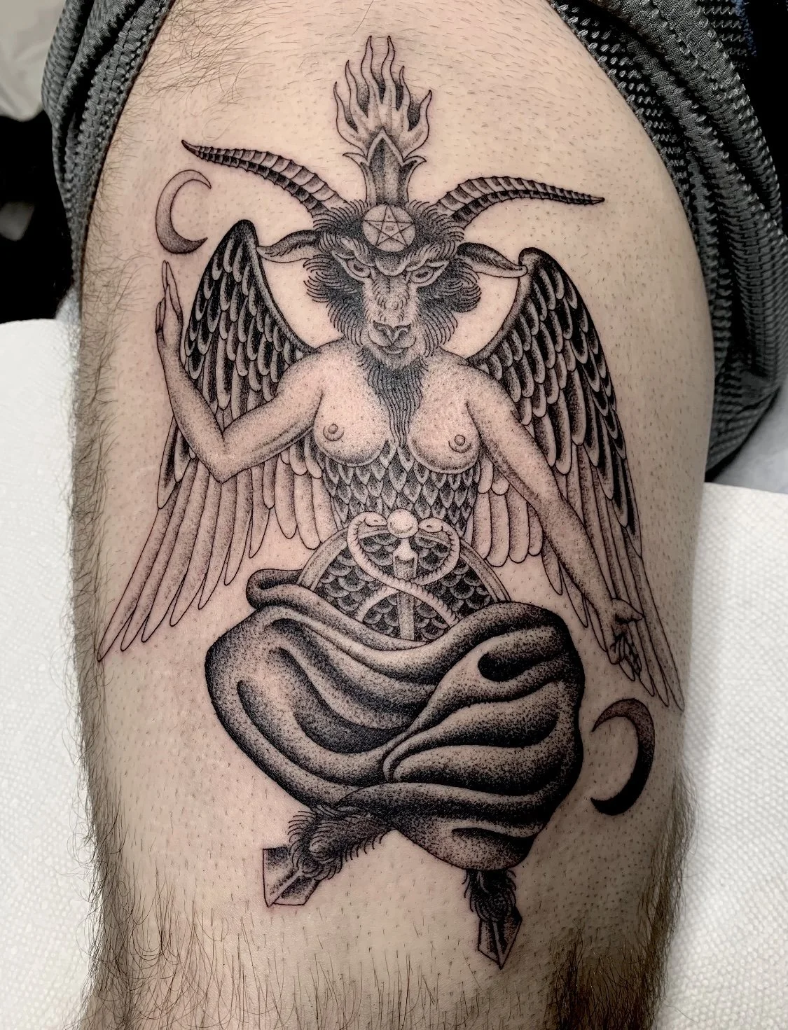 Detailed blackwork piece